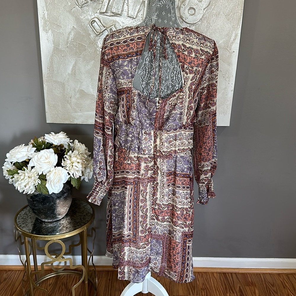 Julia Jordan NWT Multicolor Long Sleeve Dress - Picture 3 of 16